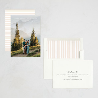 This is a snowcap thanksgiving cards invitations with standard by Carolyn MacLaren called off the grid printing on recycled smooth signature in standard