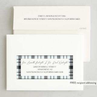 This is a midnight thanksgiving cards invitations with standard by Megan Cash called madras printing on recycled smooth signature in standard