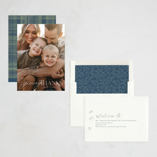 This is a alabaster thanksgiving cards invitations with standard by Cindy Reynolds called the giving season printing on recycled smooth signature in standard