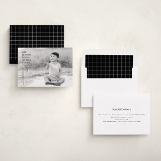 This is a cracked pepper thanksgiving cards invitations with standard by Owl and Toad called horizons printing on recycled smooth signature in standard