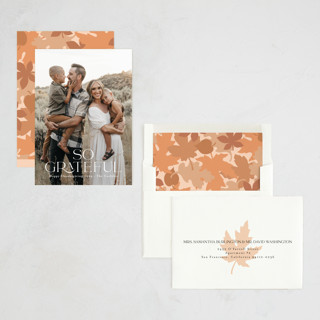 This is a salt thanksgiving cards invitations with standard by Mary Kay Garttmeier called gracious printing on recycled smooth signature in standard