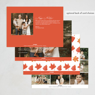 This is a cotton thanksgiving cards invitations with standard by Morgan Kendall called simple script printing on recycled smooth signature in standard