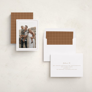 This is a toffee thanksgiving cards invitations with standard by Rebecca Durflinger called simple lines printing on recycled smooth signature in standard