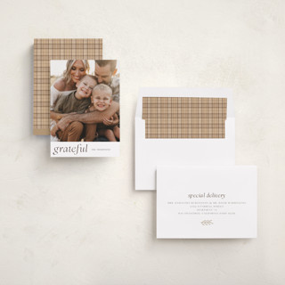 This is a sugar thanksgiving cards invitations with standard by Jenna Holcomb called side printing on recycled smooth signature in standard