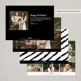 This is a noir thanksgiving cards invitations with standard by Brynne Foster called thankful ink printing on recycled smooth signature in standard