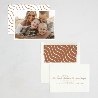 This is a pecan pie thanksgiving cards invitations with standard by Tamara Hilje called autograph printing on recycled smooth signature in standard