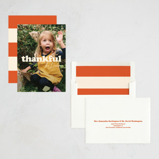 This is a whipped cream thanksgiving cards invitations with standard by Inkblot Design called big thanks printing on recycled smooth signature in standard