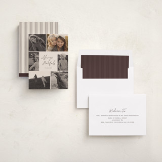 This is a buttercream thanksgiving cards invitations with standard by Ani Somi called every moment printing on recycled smooth signature in standard