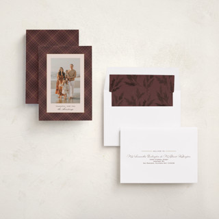 This is a rust thanksgiving cards invitations with standard by Kate Ahn called lauren printing on recycled smooth signature in standard