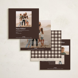 This is a cocoa thanksgiving cards invitations with standard by Jenna Holcomb called grateful squared printing on signature in standard