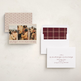 This is a mulled wine thanksgiving cards invitations with standard by Jenna Holcomb called thanksgiving trio printing on recycled smooth signature in standard