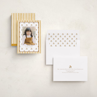 This is a goldenrod thanksgiving cards invitations with standard by Ashlee Townsend called goldenrod printing on recycled smooth signature in standard