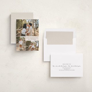 This is a cookie dough thanksgiving cards invitations with standard by Brianne Larsen called modern simple printing on recycled smooth signature in standard