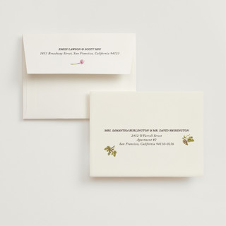 This is a deep blush wedding thank you cards with standard by Pati Cascino called barolo printing on strathmore in standard