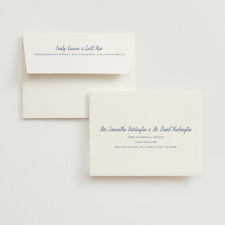 This is a blueberry wedding thank you cards with standard by Carolyn MacLaren called deluxe printing on strathmore in standard