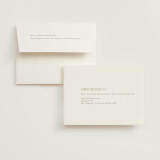 This is a linen wedding thank you cards with standard by Kelly Schmidt called edge printing on strathmore in standard