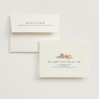 This is a garden rose wedding thank you cards with standard by Wildfield Paper Co called garden rose printing on strathmore in standard