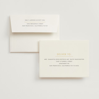 This is a buttercup wedding thank you cards with standard by Snow and Ivy called colorfield printing on strathmore in standard