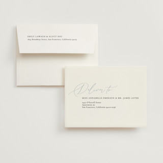 This is a sky wedding thank you cards with standard by Kelly Schmidt called corner printing on strathmore in standard