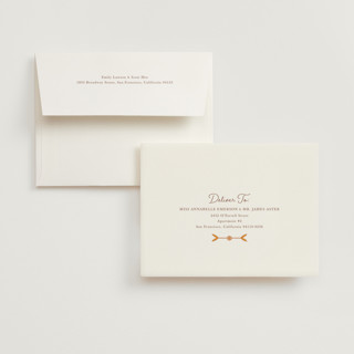 This is a autumn wedding thank you cards with standard by Morgan Ramberg called fall in love printing on strathmore in standard