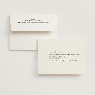 This is a panda wedding thank you cards with standard by Lea Delaveris called make it official printing on strathmore in standard