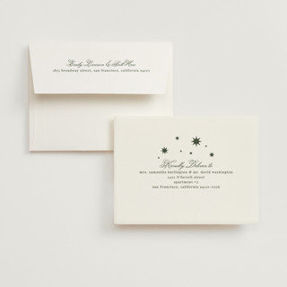 This is a evergreen wedding thank you cards with standard by Kelly Watkins called emerson printing on strathmore in standard