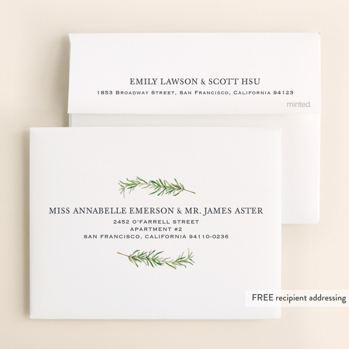 Simple Sprigs Thank You Cards by Erin Deegan Minted