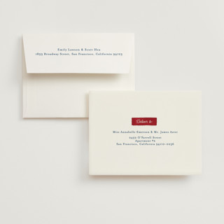 This is a ruby wedding thank you cards with standard by frau brandt called quilted fourth printing on strathmore in standard