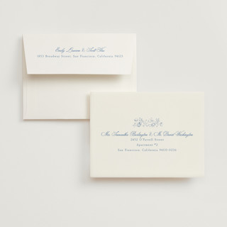 This is a sky wedding thank you cards with standard by Robert and Stella called constance printing on strathmore in standard