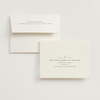 This is a snow wedding thank you cards with standard by Kaydi Bishop called sector printing on strathmore in standard