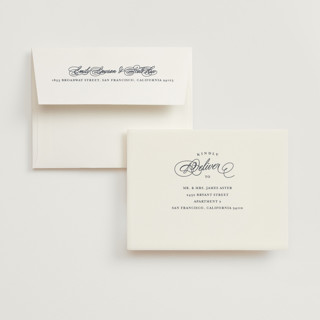 This is a latte wedding thank you cards with standard by Lauren Chism called fresh monogram printing on strathmore in standard