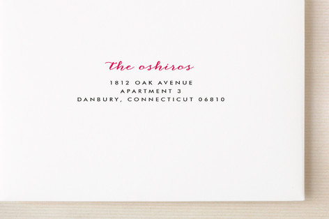 This is a charcoal wedding thank you cards with standard by Minted called landscape printing on strathmore in standard