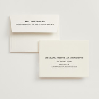 This is a ivory wedding thank you cards with standard by Minted called the big picture printing on strathmore in standard