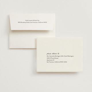 This is a snow wedding thank you cards with standard by Brittney Jensen called polaroid printing on strathmore in standard
