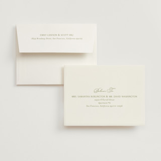 This is a pistachio wedding thank you cards with standard by Yaling Hou Suzuki called simply elegant printing on strathmore in standard