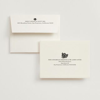 This is a champagne wedding thank you cards with standard by Faith Harlow called modern floral frame printing on strathmore in standard
