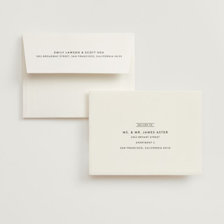 This is a blanc wedding thank you cards with standard by Stacey Meacham called elegantly framed printing on strathmore in standard