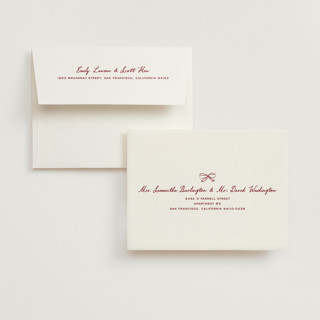 This is a rose wedding thank you cards with standard by Jennifer Lew called thompson printing on strathmore in standard