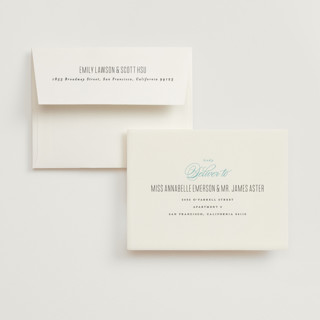 This is a sea wedding thank you cards with standard by Roxy Cervantes called ombre printing on strathmore in standard