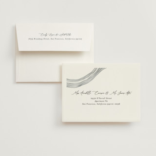 This is a natural wedding thank you cards with standard by Alethea and Ruth called rings printing on strathmore in standard