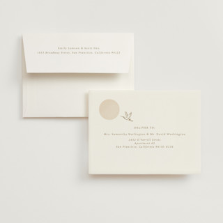 This is a ash wedding thank you cards with foil pressed by Jelena Vuletic called asahi printing on strathmore in standard
