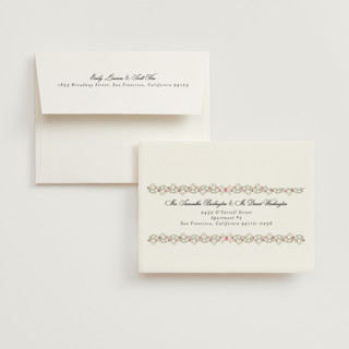 This is a peony wedding thank you cards with foil pressed by Susan Moyal called embrace printing on strathmore in standard