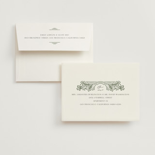 This is a buttercup wedding thank you cards with foil pressed by Jen Owens called embellished printing on strathmore in standard