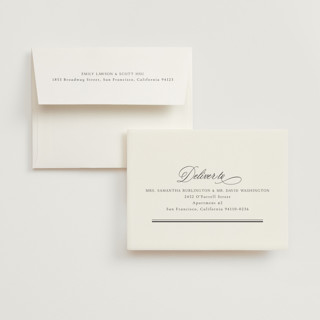 This is a cloud wedding thank you cards with foil pressed by Nicole Walsh called lustre printing on strathmore in standard