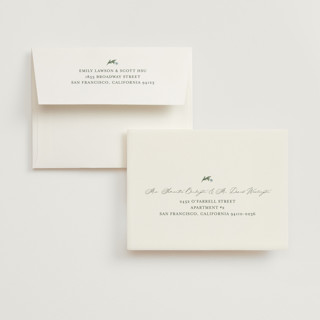 This is a bluebell wedding thank you cards with foil pressed by Jen Owens called grandeur printing on strathmore in standard