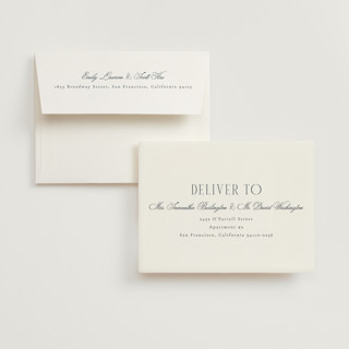 This is a quartz wedding thank you cards with foil pressed by Kristie Kern called the ritz printing on strathmore in standard