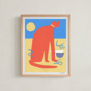 This is a tabby rare limited edition fine art prints by Elliot Stokes called house cat (edition of 5) in standard