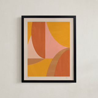 This is a orange rare limited edition fine art prints by Beth Vassalo called organic calm (edition of 5) in standard