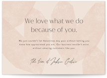 This is a pink valentines day by Corinne Malesic called Love What We Do with standard printing on signature in standard.