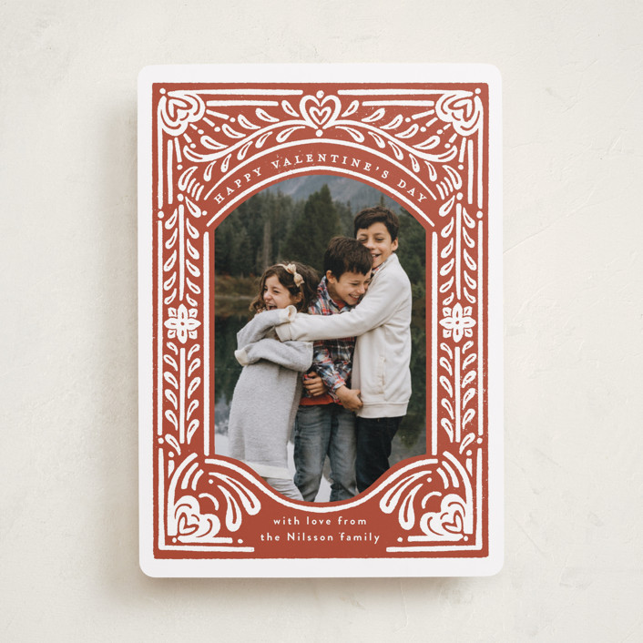 Scandinavian Heart Block Print